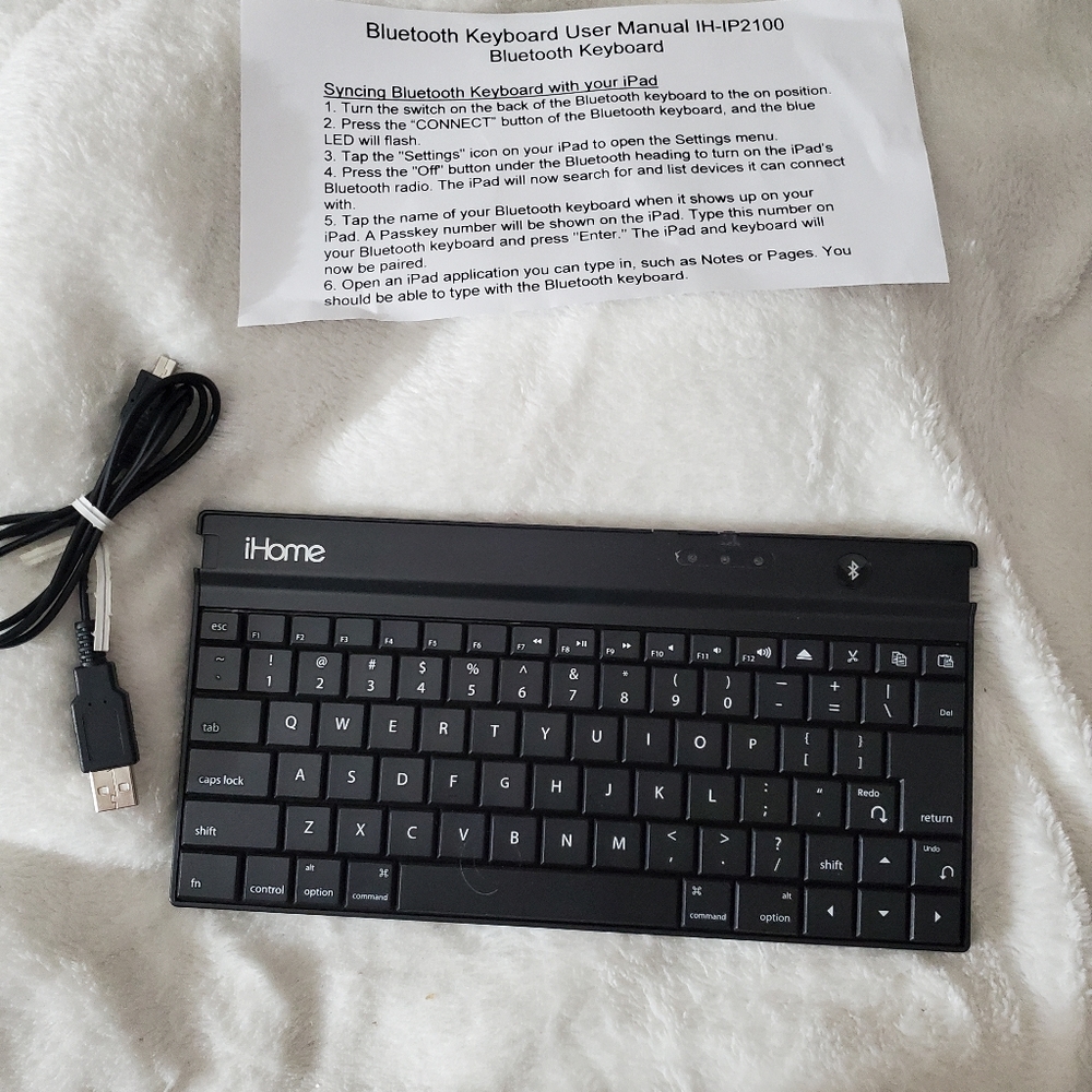 Ihome Bluetooth iPad keyboard i home Apple iPhone